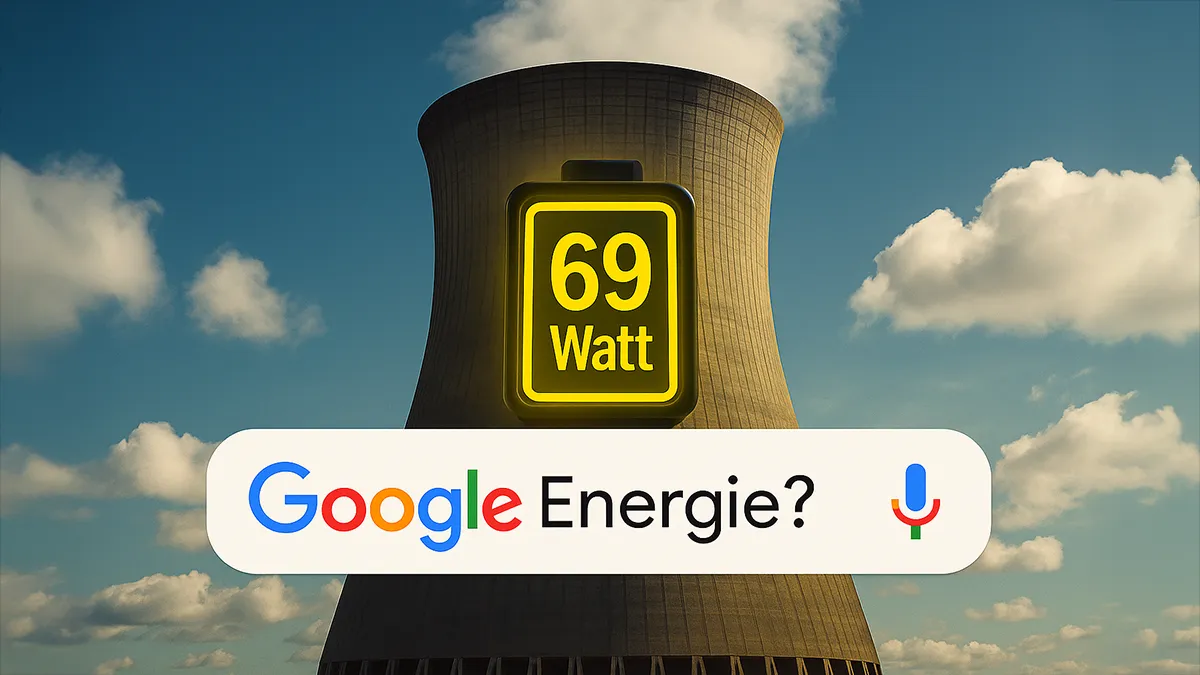 Eine Google Suche verbraucht 69 Watt